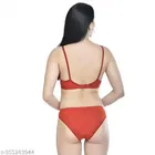 Polycotton Bra with Panty for Women 