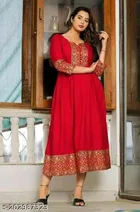 Viscose Rayon Printed Kurti for Women 