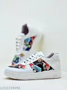 Shoetopia Printed Synthetic Sneakers 