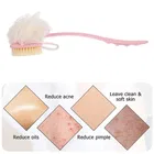 2 IN 1 Bath Brush with handle Back scrubber, Bath Brush with Soft Comfortable Bristles 