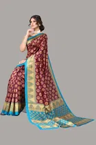 Saree with Unstitched Blouse for Women 