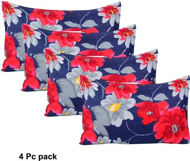 Grover Big Floral Pillow Covers Pack of 4 Floral Multicolor