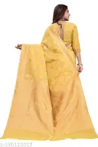 Chanderi Cotton Zari Woven Saree for Women 