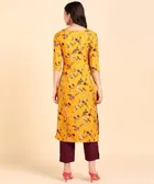 Crepe Floral Print Women's Kurta with Pant Set 