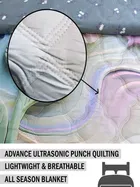 Homitecture 220 GSM Microfiber Reversible AC Comforter/Blanket for Winter/Quilt/Duvets for Double Bed Size