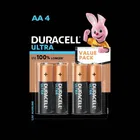 DURACELL Ultra Alkaline AA Battery, Pack of 4