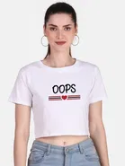 Cotton Blend Printed Top for Women 