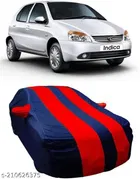 Taffeta Waterproof Car Cover for Tata Indica V2 (Multicolor)