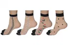 Ultra Thin Printed Socks for Women 