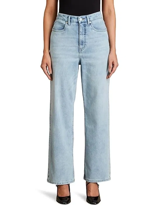 Denim Wide Leg Jeans for Women (Ice Blue, 36)