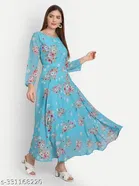 Floral Designer Gown Kurti for Ladies for Women 
