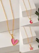 Gold Plated Chain & Pendant for Women & Girls 