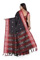 शारदा क्रिएशन कॉटन एम्बेलिशड साड़ी विद ब्लाउज 