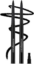 Coloressence Kajal Pencil Combo Waterproof Smudge Proof Long Lasting Mild Roll-On Pencil (Black) (0.25g) Pack Of 2