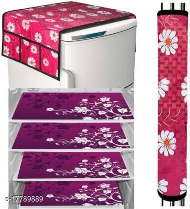 Fridge Cover Set (Multicolor, Set of 6)