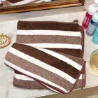 Safina Stripe Brown Bath Towel 68x135 cm Pack of 1