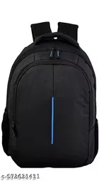 Polyester Backpack for Men & Women, Black