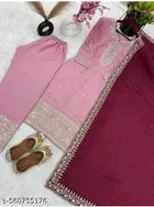 Cotton Silk Kurti With Dupatta & Bottomwear for Women 