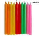 Colored Stick Candles - Pack of 10