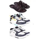 Combo of Casual Shoes with Slippers for Men 