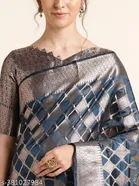 Organza Zari Woven Saree for Women 