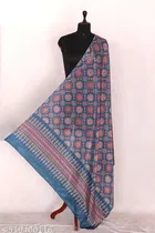 Art Silk Printed Dupatta for Women & Girls, Grey 
