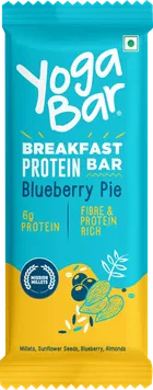 YogaBar Blueberry Pie Breakfast 6 g Protein Bar 45 g