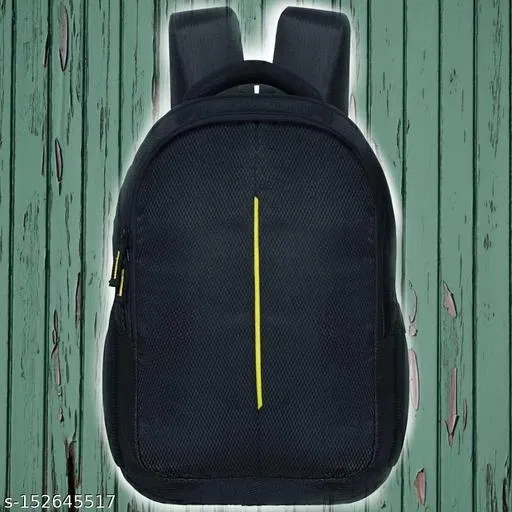 Nylon Backpack for Men & Women, Black