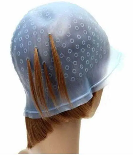 Lenon Makeup Accessory Clubcomfort Silicone Reusable Hair Colouring Bleaching Cap with Hook 1 (D228)