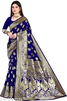 Banarasi Silk Zari Woven Saree for Women 