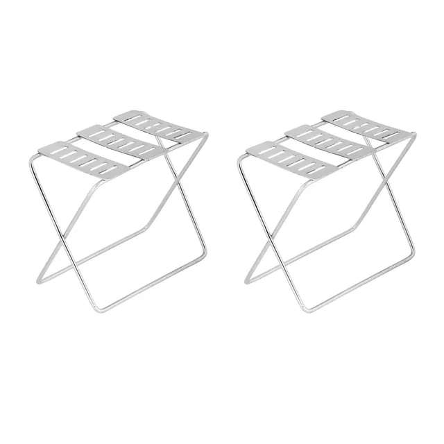 Stainless Steel Cutlery Stand (Silver, Pack of 2)