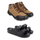 Combo of Casual Shoes with Sliders for Men 