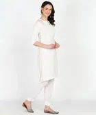 Viscose Rayon Embroidered A-Line Kurti with Pant 
