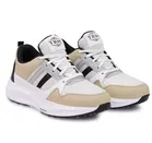 Sports Shoes for Men, White & Biege 