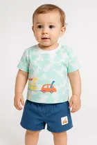 Cotton Printed Clothing Set for Boys 