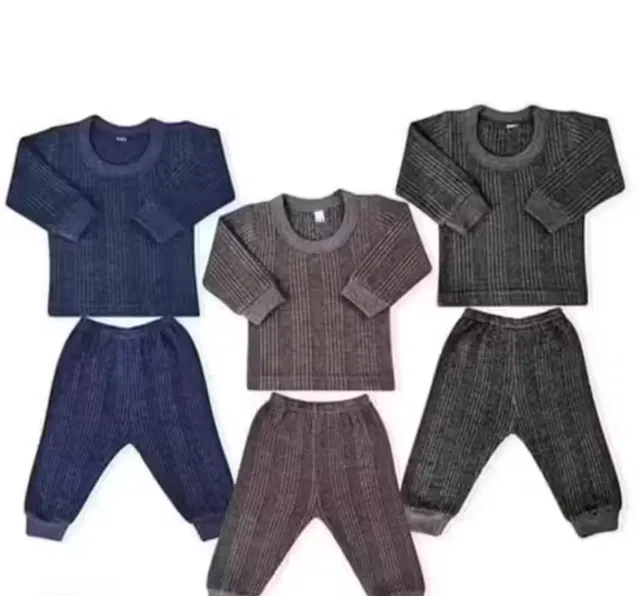Woolen Thermal Set for Boys (Multicolour, S) (Pack of 2)