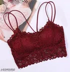 Net Bra for Women, Maroon 