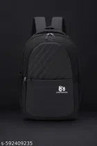 Polyester Backpack for Men & Women, Black