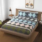 Microfiber Double Bedsheet with 2 Pillow Covers 