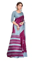 Khadi Silk Printed Saree for Women 