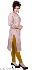 Cotton Blend Printed Kurti for Women 