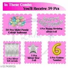 59 Pcs 9th Birthday Decoration kit, Multicolour, Set of 1