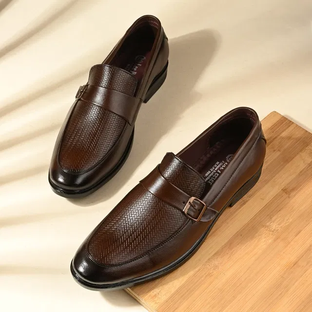 Formal Shoes for Men (Brown, 8)