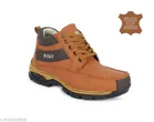 Boots for Men (Tan & Black, 6)