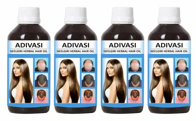 Aadivasi Herbal Hair Oil (50 ml, Pack of 4)