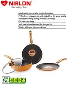 Aluminium Non Stick Tawa, Sauce Pan & Kadahi with Lid 