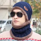 Woolen Beanie Cap with Neck Scarf & Hand Gloves for Men & Women 