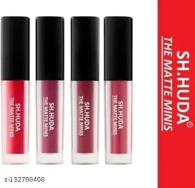 Liquid Lipstick for Women, Multicolor, Pack of 4