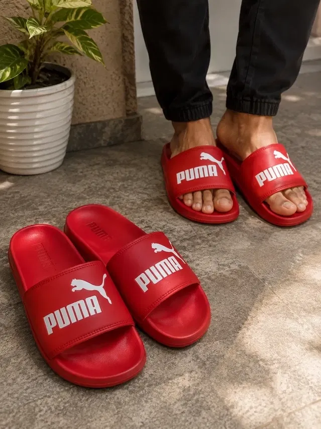 Sliders for Men (Red, 10)