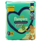 Pampers All round Protection Pants, Small size baby Diapers, (S) 15 Count